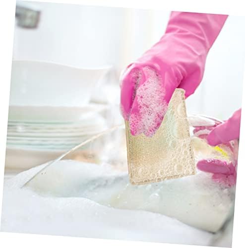 Esponjas de limpeza de esponja de fibra Hanabass 6pcs para uso doméstico de toalhas limpas loofah prato esponja de prato