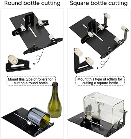 Para cortar garrafa de vinho ou frascos para artesanato, cortador de garrafas e kit de cortador de vidro, cortador de vidro