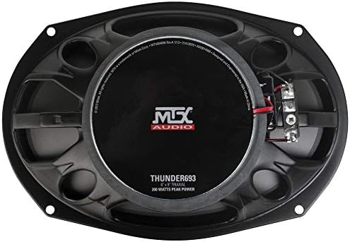 MTX Audio Thunder693 Thunder Coaxial Speakers - Conjunto de 2, 6x9 polegadas de 3 polegadas