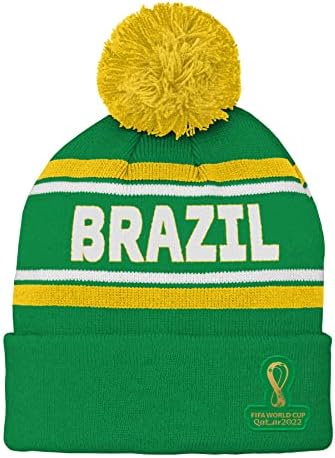 Exterterstuff Men's FIFA Copa do Mundo Country Premium Bobble Cuff Pom Hat