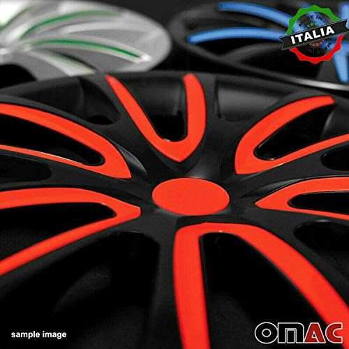 Capas de tampa da borda da roda OMAC | Acessórios para carros Caps de cubo de estilo OEM de 16 polegadas 4 PCs Conjunto