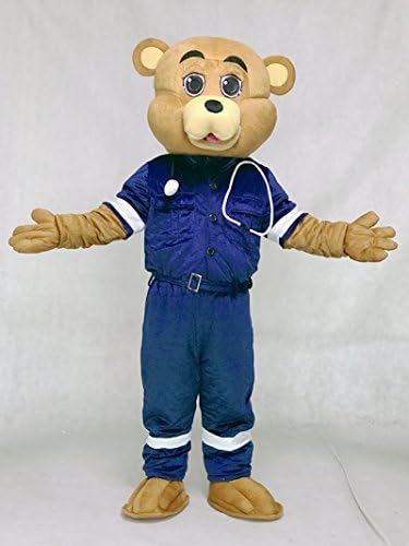 Rushopn Doctor Bear Mascot Trajes Animal