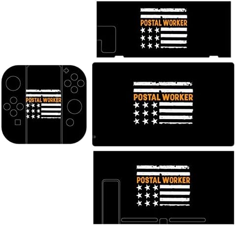 Post Office Postal Worker American Skin Skin Protective Sticker Game Protector Compatível Full Wrap Compatível para Nintendo Switch para Switch