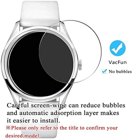 Synvy [3 pacote] Protetor de tela de vidro temperado, compatível com Blancpain Fifty Fathoms 5015-12B30-B52A 9H FILM SmartWatch Smart Watch Protectors
