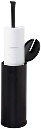 Zenna Home 3-roll, Acessórios inteligentes pretos foscos NeverRust Rust OrfAlf Easy Acesso Polícia de papel higiênico