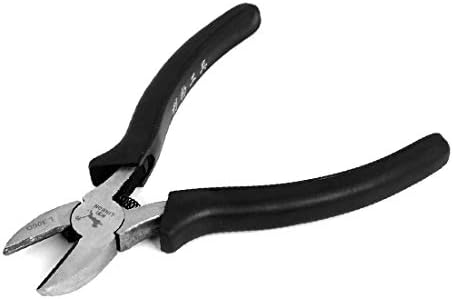 X-Dree Black Rubber revestido com handgrip Cutter lateral diagonal Ferramenta de mão 6 de comprimento (Herramienta de Alicates