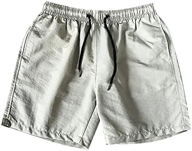 Shorts de treino com bolsos se encaixam na cintura elástica de praia de cordão drago e shorts de basquete