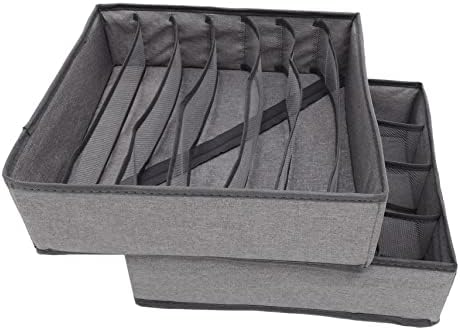 CABILOCK 4 PCS Caixa de armazenamento de armário de armário de guarda -roupa dobrável caixa de armazenamento gavetas gavetas dobráveis