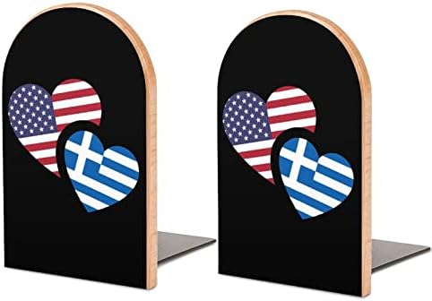 Grécia Bandeira dos EUA Livros de Livros de Livros de Livros Não Esquagais Livro Livro Livro Ends finais suporta prateleiras