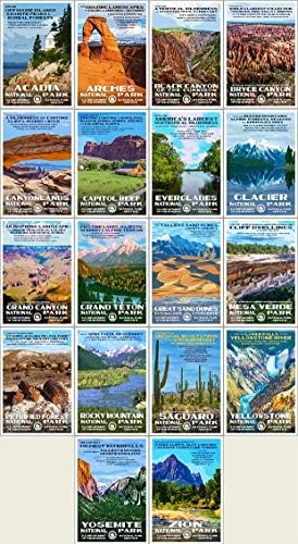 Cartazes do Parque Nacional - Cartões postais com obras originais de Robert B. Decker