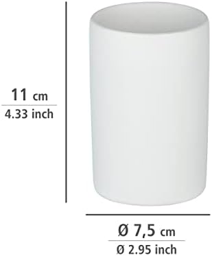 Wenko Polaris Cupro da escova de dentes cerâmica, diâmetro 7,5 x 11,2 cm