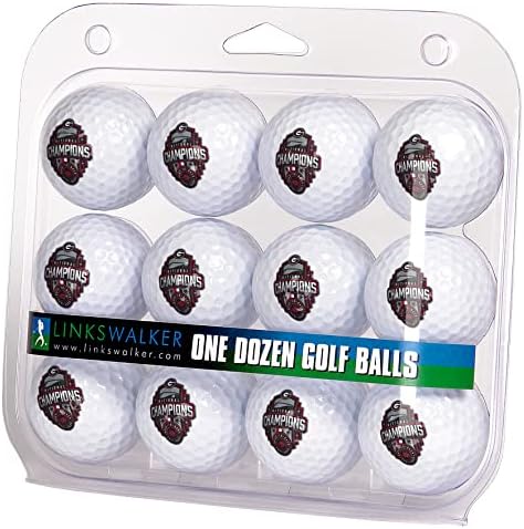 Linkswalker Collegiate Golf Balls 12 Ball Presente Regulamento Tamanho de 2 Peças Bolas