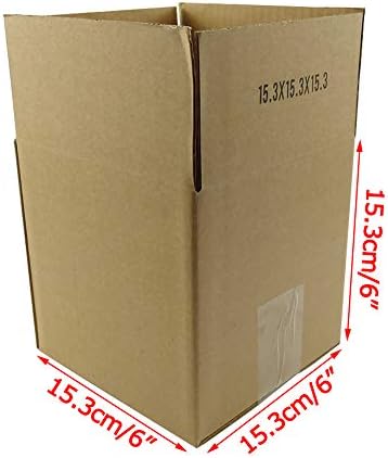 Schliersee enviando caixas corrugadas Mailers 6x6x6 polegadas, Kraft Shipping Boxes Pack de 25