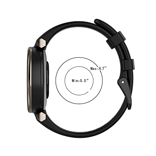 pulsetas de eieuuk compatíveis com lírios Garmin, Soft Silicone Watch Band Straping Substitui