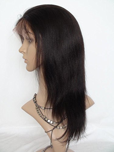 Perucas de renda completa 14 Cabelo peruano Free Part Remy Human Hair Wig Yaki Straight #2 Marca registrada: Hairpr