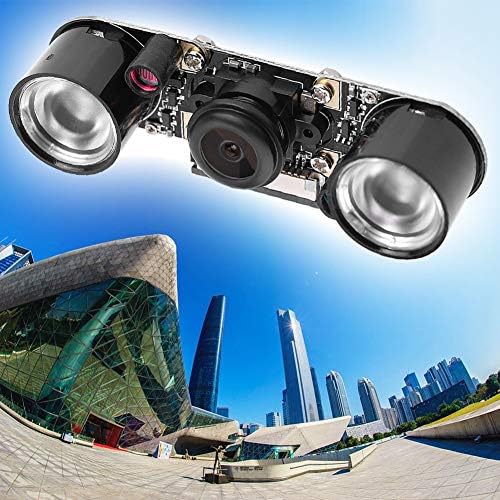 Módulo de câmera Kosdfoge, módulo de câmera de lente de olho de peixe de grande angular, módulo de câmera para Raspberry Pi 3/2/B