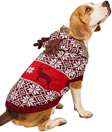 Qwinee cão de natal fantasia de cachorro suéter elk cão roupas de camisa para cachorro gato gato pequeno cães médios pequenos bordô