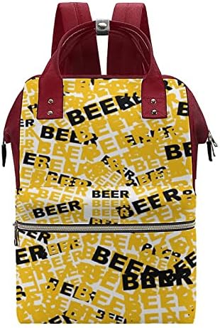 Funnystar cerveja caneca estampada bolsa de fraldas bagpack bolsas de fralda