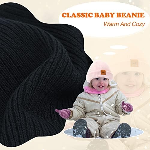 XiaoHawang Beanie Kids Kids Warm Knit Capta de inverno Hat de meninos meninos Meninas Slouchy recém -nascidas chapéus acolhedores