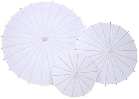 FTVogue White Paper Umbrella Parasol Decoração Uso para festa de noiva para festa de casamento