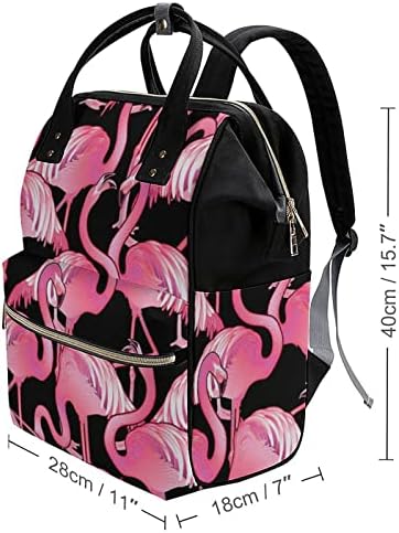 Funnystar fofo flamingo bolsa de fraldas estampada BABPACK BAGPACK SACO DE VIAGEM DE VIAGEM DE VIAGEM DE VIAGEM PARA MOMINA E