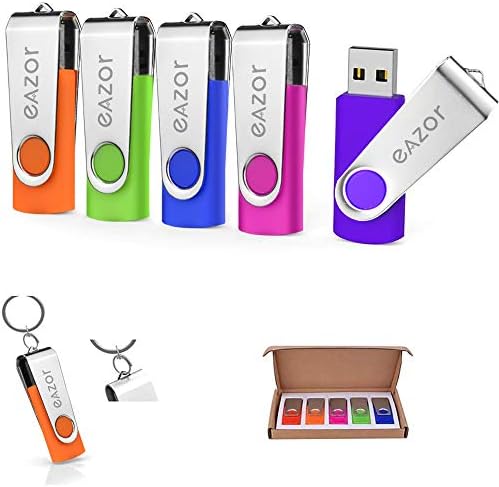 EAZOR 32GB USB 2.0 Flash Drive, USB Stick Phumb Drive de design girado Rotado Memory Stick para PC/laptop/Dados de armazenamento