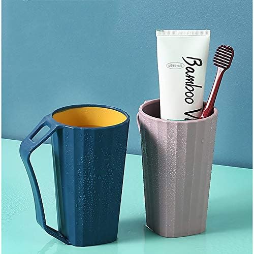 Lsjzz simples lavar a boca da boca Copo escoving copo Barril de dente criativo cilindro de dente fofo conjunto de xícara com uma textura delicada e boca lisa