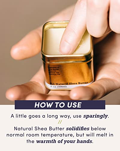 Manteiga de karité EU'Genia Everyday, Shea puro não refinado, hidratante de rosto premium e corpo para todos os tipos de pele e cabelo…