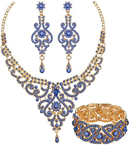 Jóias de casamento de ouro prateado paxuan conjuntos de jóias