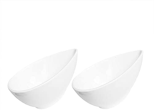 Lotatheta 2 pcs em forma de concha de porcelana molho de soja prato de cerâmica tigelas de mergulho brancas para jantar churrasco e cozinha