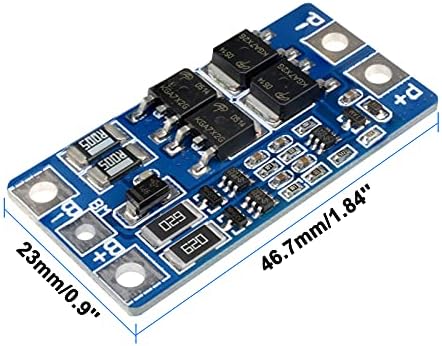 Aideepen 5pcs 2s 10a BMS PCB de proteção de lítio Placas de proteção