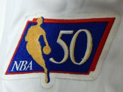 1996-97 Cleveland Cavaliers Danny Ferry 35 Game usou jaqueta branca 50th Annv P 4 - NBA Game usado