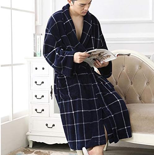 Uxzdx cujux moda banheira manta manto de banho de inverno robe de banheira masculina kimono sonowear casas camisola de pijamas de