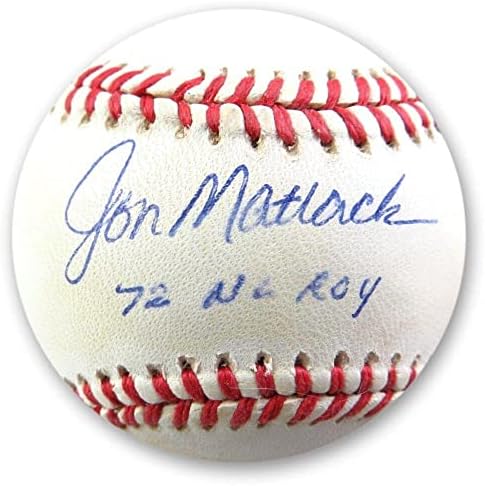 Jon Matlack assinou autografado NL Baseball Mets 72 NL Roy JSA AI97756 - Bolalls autografados