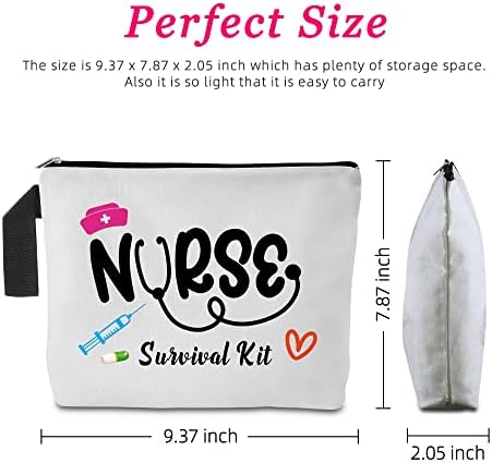 Enfermeira Kit de sobrevivência Zipper Bag de cosméticos Diversão para presente para enfermeiro estudantes de medicina