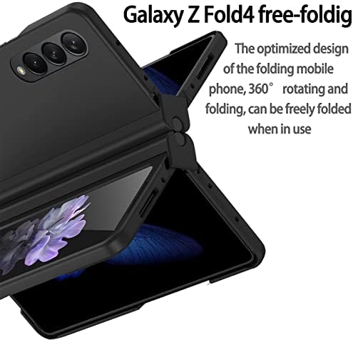 AIPPDO compatível Samsung Z Fold 4 Case Slim Armour Pro Pen Edition [Proteção da Hinge] projetada para Galaxy Z Fold 4 Tampa