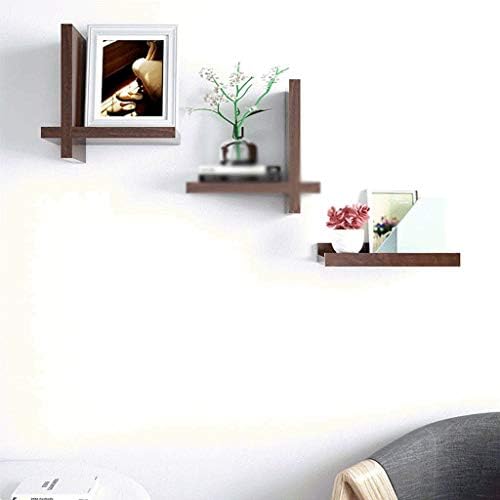 Quul Solid Wood Wall Shelfelves Solid de estantes de livros flutuantes montados naturais, prateleiras decorativas de TV de montagem de parede em forma de V Prateleiras de TV