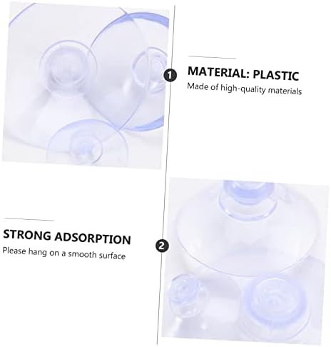 Doitool 30 1 xícara de vidro Copos de sucção transparentes xícara de sucção sem gancho de sucção copos de sucção da