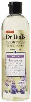 Dr. Teals Sonodioning Lavender Bath & Body Oil Mothers Day Gift Gift - Aloe Vera & Almond Essential Oils Solete e hidratam a pele - a fórmula leve fornece hidratação instantânea