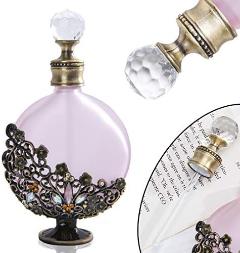 Yu Feng 30ml Antique Victoria Curved Crystal Perfume Bottle Fancy Retro Retro Flat Corpicable Fragrância Recipientes
