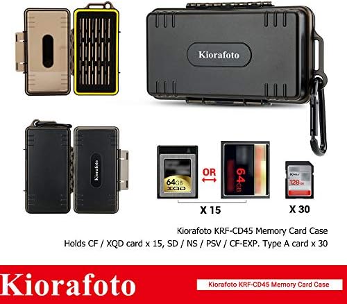 30 SD + 15 cf xqd: 45 slots Câmera de cartolina de memória Caso Organizador Protetor de armazenamento para SD/SDHC/SDXC XQD Cfexpress