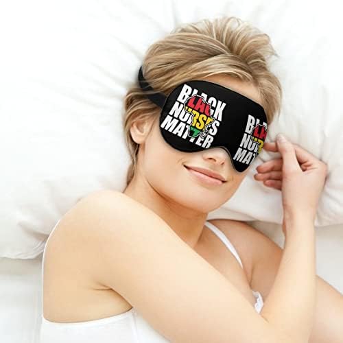 As enfermeiras negras são importantes máscara de sono, máscara ocular portátil suave com cinta ajustável para homens mulheres