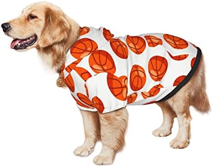 Capuz de cachorro grande com capuz de cartoon-bastão-bola-bola de animais de estimação suéter com chapéu de gato macio