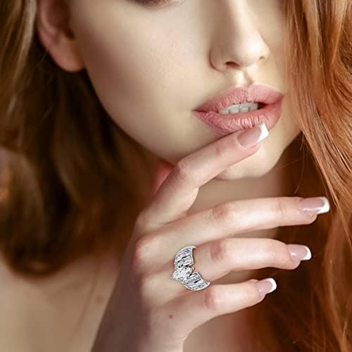 Anéis femininos anéis de moda para mulheres Moda Mulheres Bling Diamond Zircônia Anel Luxuoso anel de casamento Jóia Baia de casamento para mulheres