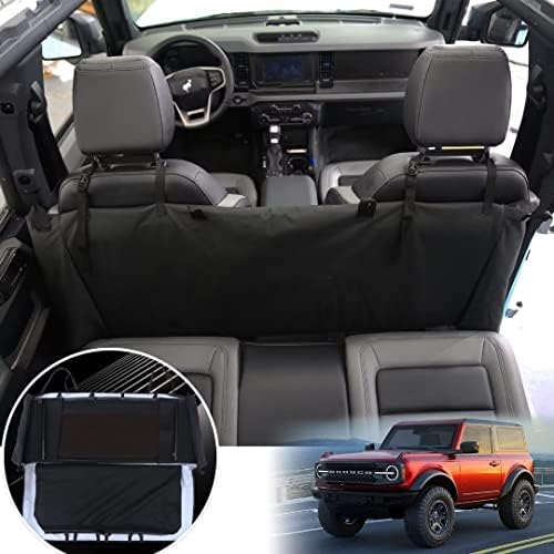Bolsa de armazenamento de janelas top aiaabq macio para acessórios Ford Bronco 2021 2022 4 Portas Pluxh Multi-camada