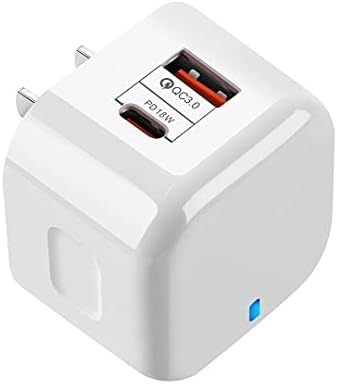 Carregador de ondas de caixa compatível com comprimido Android Winsing KTLA - PD Minicube, carregador de parede USB tipo C Tipo USB