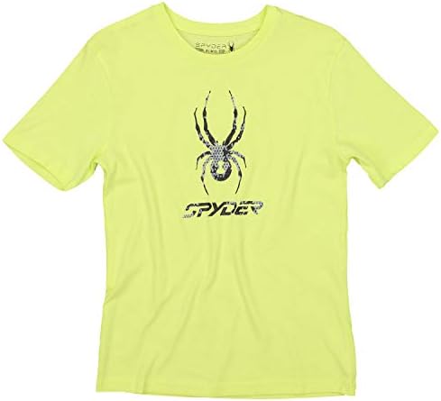 T-shirt de algodão gráfico de manga curta de meninos jovens de Spyder Youth