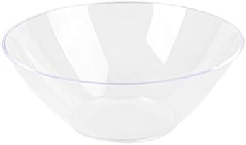 [6 onças 200 contagem] Black Plastic Organic Party Sobessert Bowls Premium Premium Heavyweight Elegante Disponíveis de Mesa descartáveis