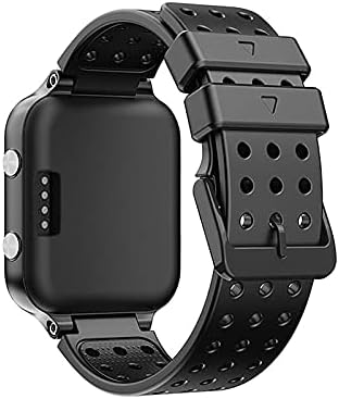 Black Watch Band for Garmin Approach S20/ S5/ S6, Silicone Soft Personalize a pulseira de reposição compatível com Garmin