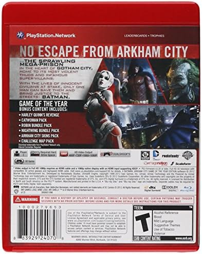 Batman: Arkham City - edição do jogo do ano